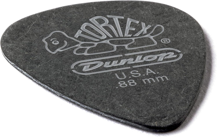 Médiators Jim Dunlop 0,88mm Tortex Pitch Black 0,88mm sachet de 72 Sachet de 72 0,88mm, Sachet de 72