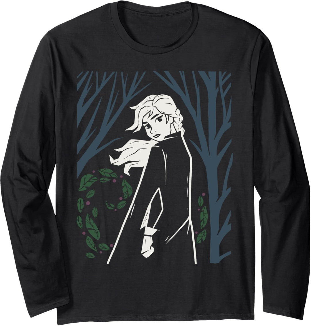 Disney Frozen 2 Anna Windy Leaves Portrait Langarmshirt