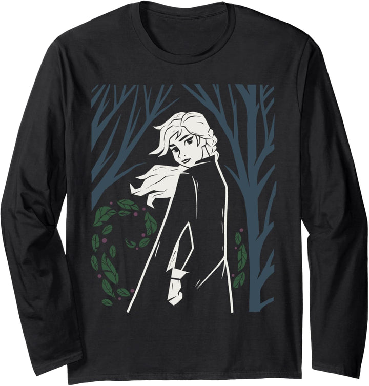 Disney Frozen 2 Anna Windy Leaves Portrait Langarmshirt
