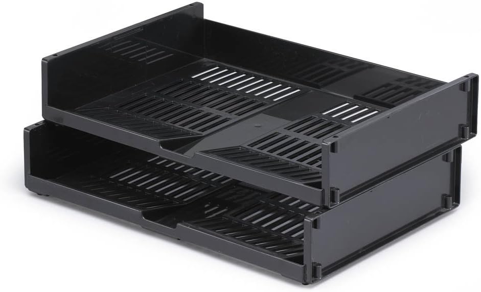 Durable Briefablageschale optimo A4 blauer Engel, 6 Stück, anthrazit, 1700801058 DIN A4 Querformat,