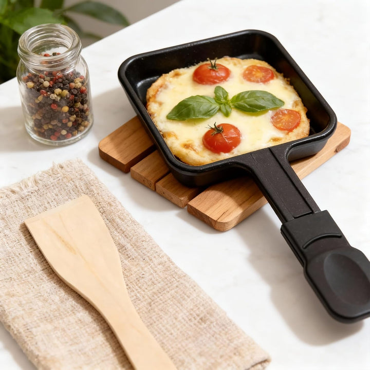 Antihaftbeschichtete Extra Lang Mini-Grill-Käsepfanne Schmelzzubehör für Raclettes Ersatzbleche Racl