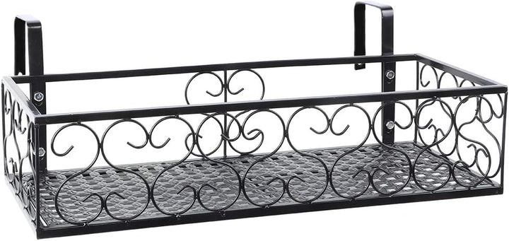 Gedourain Balkongeländer-Regal, Blumentopf-Ständer, Fensterkasten-Geländer, Pflanzgefäss-Halter mit