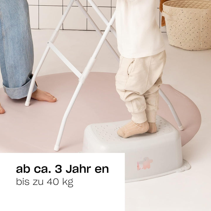 Hylat Baby Kinderhocker & Kindertoilettensitz Set - Rutschfester Tritthocker + Toilettenaufsatz für