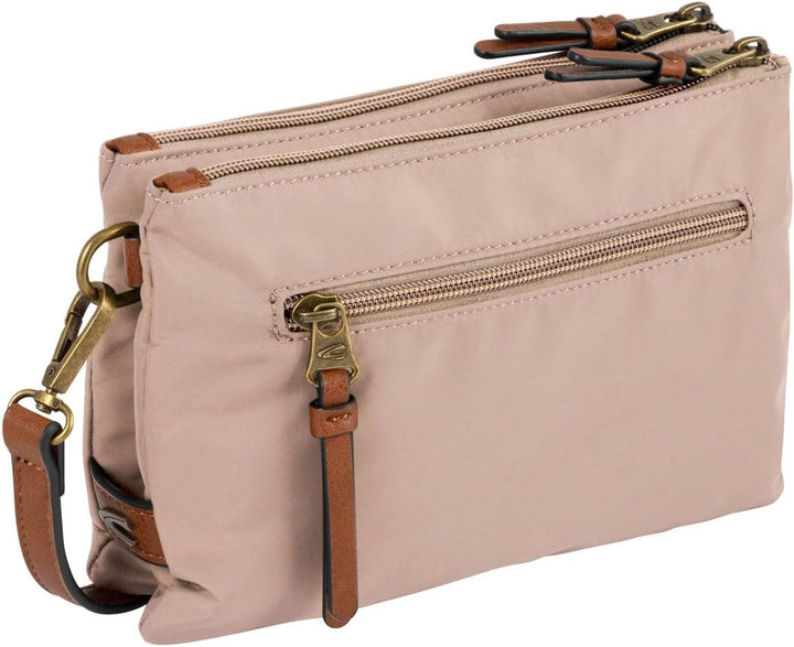 camel active bags Bari Damen Umhängetasche Crossbody Bag Klein Beige Beige 22 x 5 x 15, Beige 22 x 5