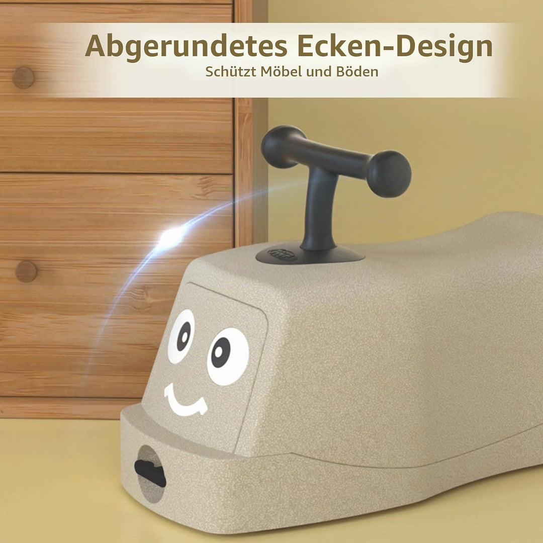 5 in 1 Rutschauto ab 1 Jahr, Babyrutscher mit 360° Geräuschlose Räder, Babyroller bis 26kg, Baby-Wal