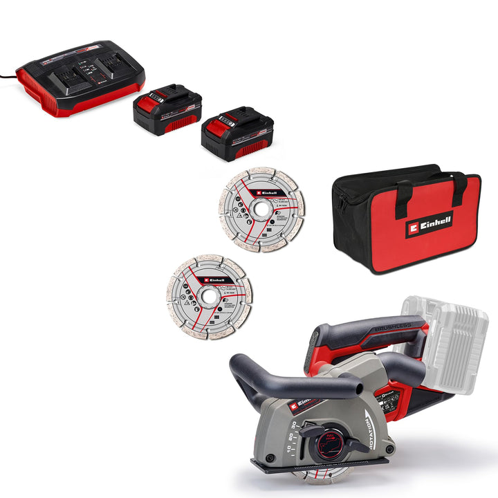 Einhell Professional Akku-Mauernutfräse TP-MA 36/30 Li BL Power X-Change (36 V, Schnittbreite bis 30