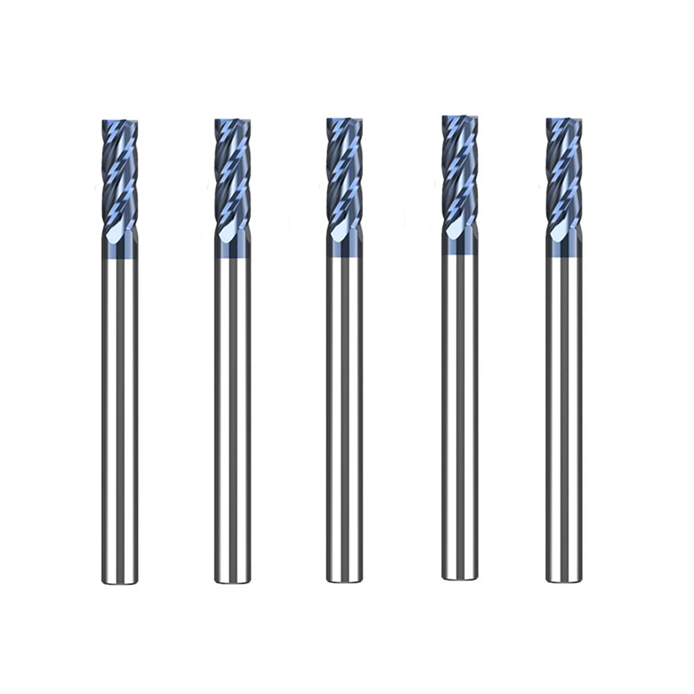 4mm Hartmetall Schaftfräser, 4 Zähne/Schneiden, AlTiN Schwarz Beschichtung CNC Fräser, VHM Für Metal