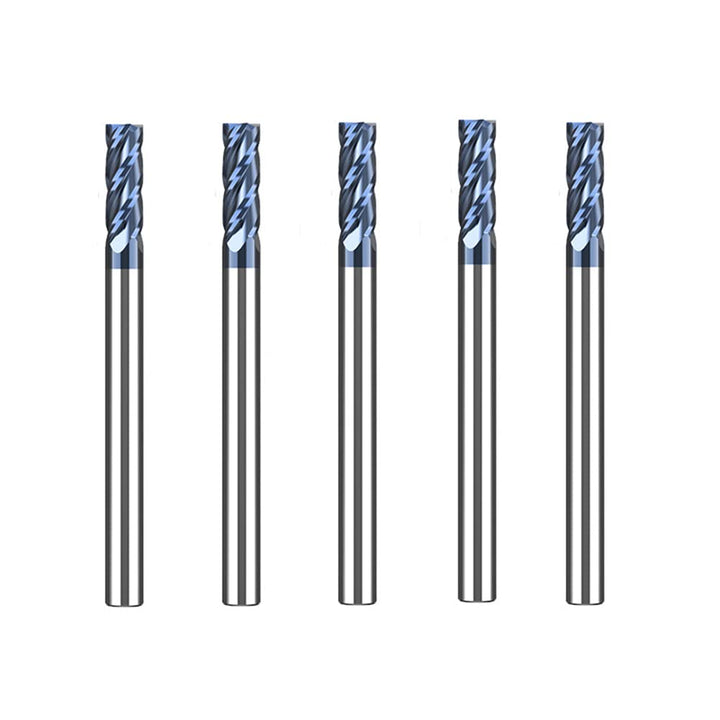 4mm Hartmetall Schaftfräser, 4 Zähne/Schneiden, AlTiN Schwarz Beschichtung CNC Fräser, VHM Für Metal