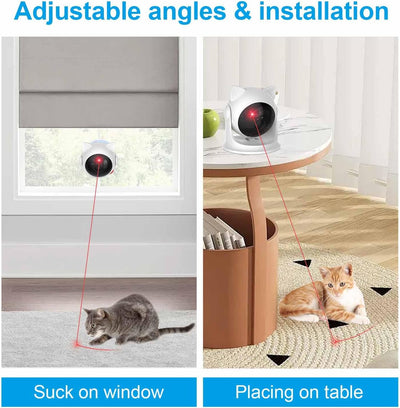 VOVIGGOL Automatisches Katzen Laser Spielzeug für Katzen Kätzchen Hunde Haustiere, Auto Katzenspielz