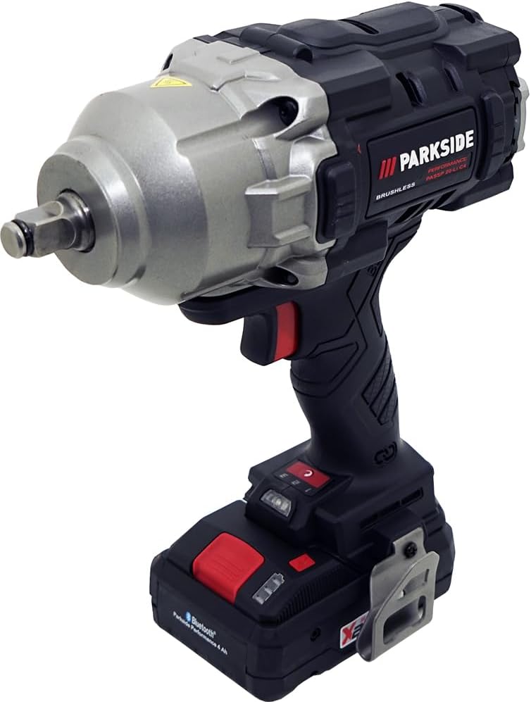 HEADNMORE® Bundle - PARKSIDE PERFORMANCE® Akku Schlagschrauber PASSP 20-Li C4 inkl. 4Ah Smart Akku +