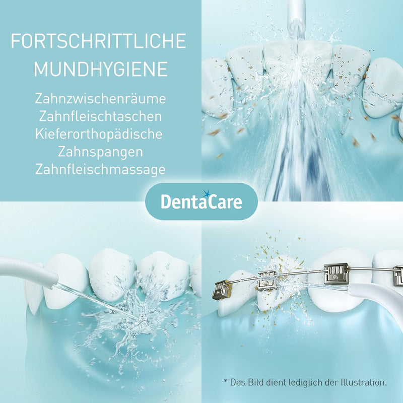 Panasonic Munddusche EW1313 mit Ladestation, abnehmbarer Wassertank, 1x normale & 1x orthodontische