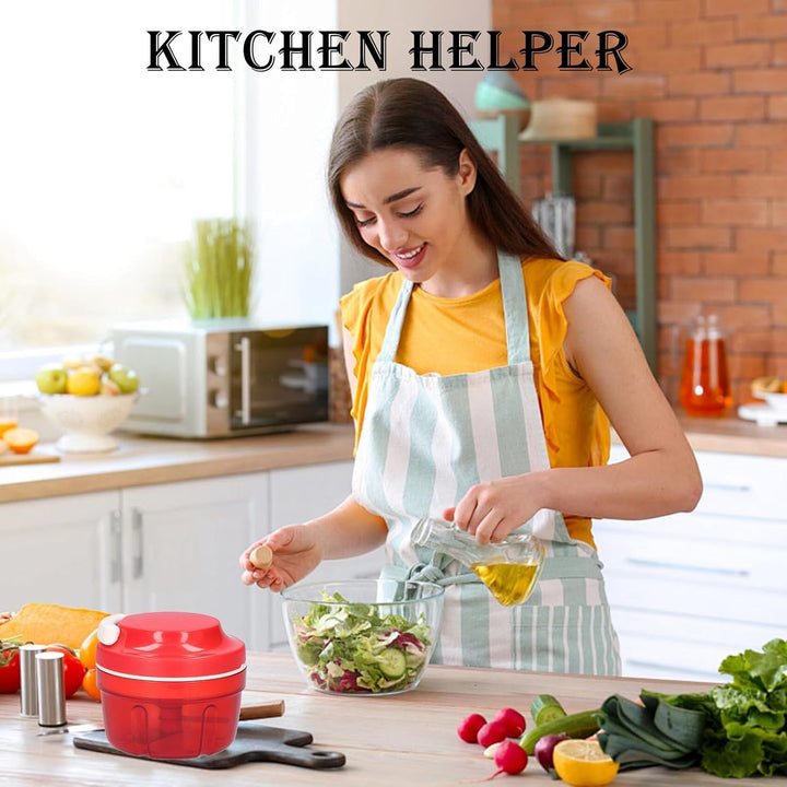 Zwiebelschneider, Zwiebel Zerkleinerer mit Seilzug, Vegetable Chopper, Multizerkleinerer Manuel, Bli