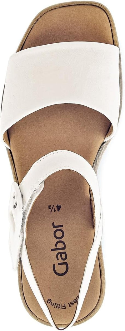 Gabor Damen Keilsandalen 24.531, Frauen Sandalen,Best Fitting 36 EU Latte 30, 36 EU Latte 30