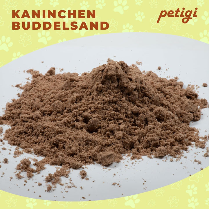 Petigi Buddelsand 25 kg, Kaninchen, Hasen, Chinchilla, für Buddelkisten | lehmfrei, für sensible Pfo