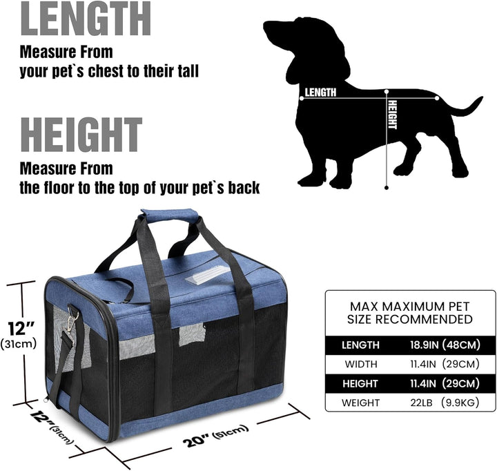 HITSLAM hundebox Faltbar Hundetransportbox Katzentransportbox Katzenbox Transportbox katzentasche fü