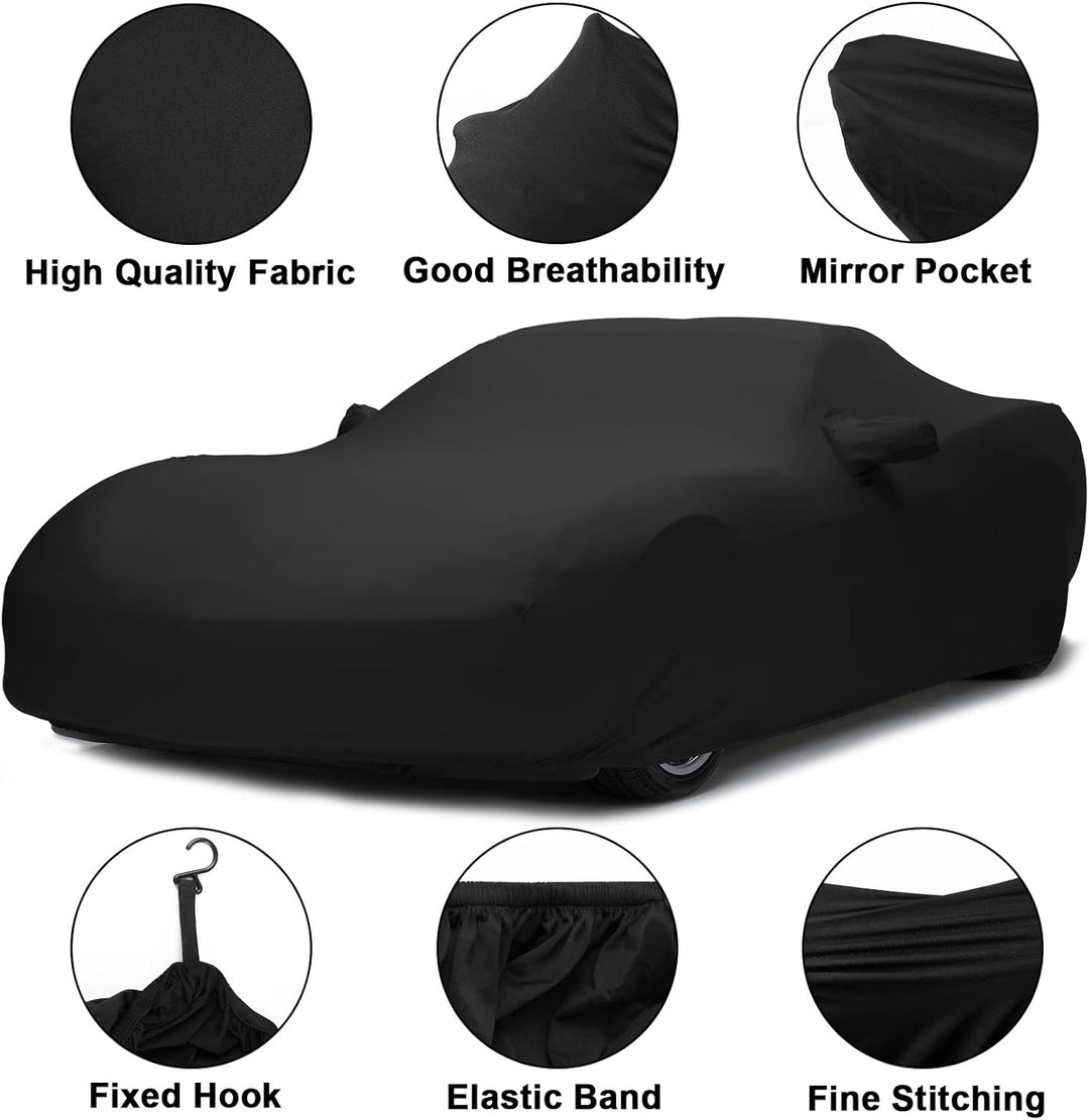 Auto Abdeckplane Kompatibel mit Porsche 718 Boxster/Cayman 986/987/981/982 Base/S/T/GTS 4.0/GT4/GT4