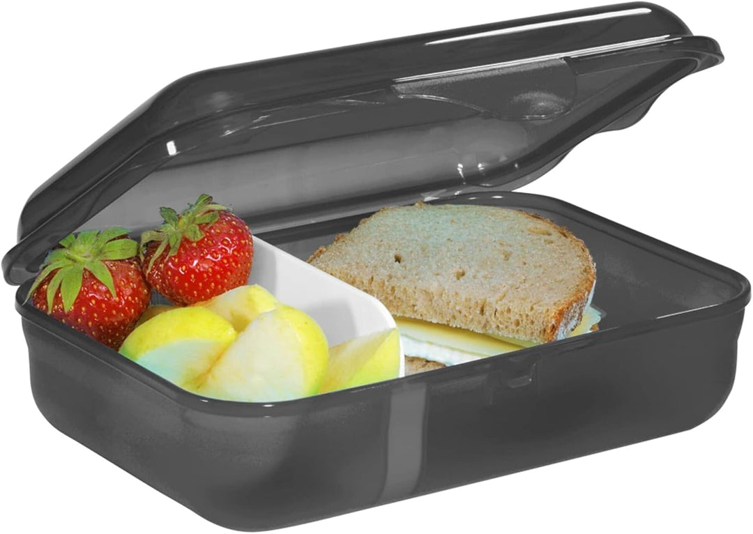 Step by Step Lunchbox "Dragon Drako", schwarz, mit Trennwand und Klickverschluss, spülmaschinenfest,