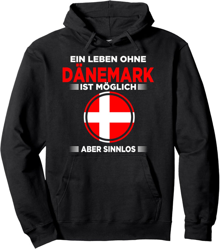 Dänemark Dänin Dänisch Dänische Flagge Wikinger Pullover Hoodie