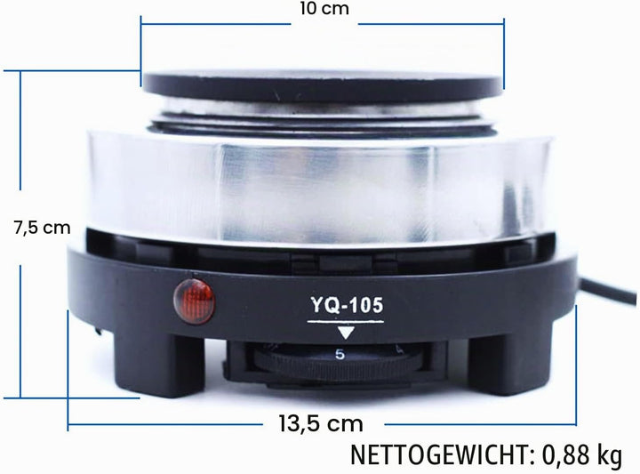 Espressokocher, 220V Edelstahl Elektrisch Kaffeekanne 4 Tassen Espressokanne, 200 ml Mokkakocher Kaf