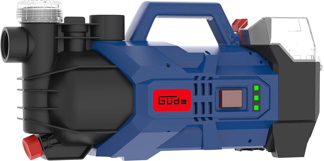 Güde 58565 Akku Gartenpumpe GP 18-0 (18 V, 2400 l/h, IG 1", max. Förderhöhe 20 m, integrierter Wasse