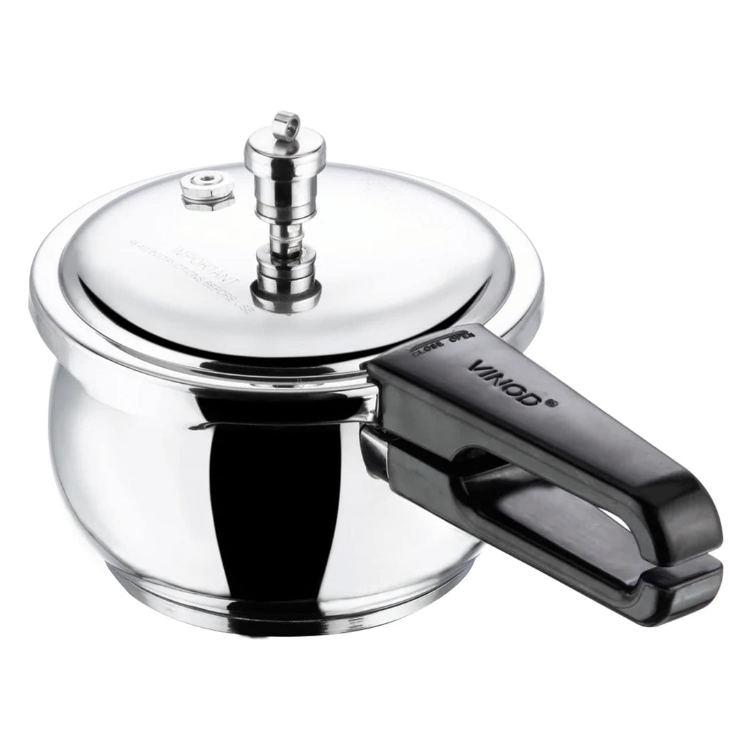 VINOD Belly Shape Edelstahl-Induktions-Schnellkochtopf/Druckkanne, Instant Pot Multi-Kocher (2,5 Lit