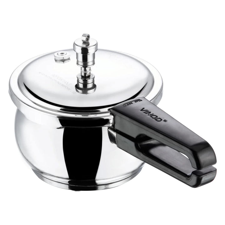 VINOD Belly Shape Edelstahl-Induktions-Schnellkochtopf/Druckkanne, Instant Pot Multi-Kocher (2,5 Lit