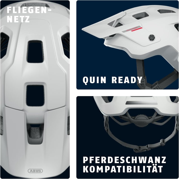 ABUS MTB-Helm MoDrop - robuster Fahrradhelm mit guter Belüftung für Mountainbiker - individuelle Pas