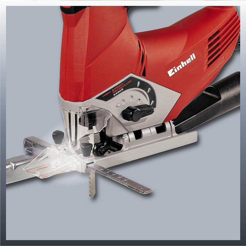 Einhell Stichsäge TE-JS 100 (750 W, max. 100 mm, 45° Schrägschnitt, Hubzahlregelung, 4-Stufen Pendel