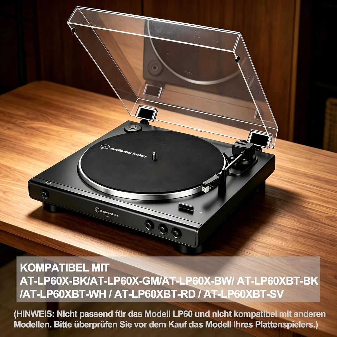Staubschutzhaube für Plattenspieler kompatibel mit AT-LP60XBT Turntables