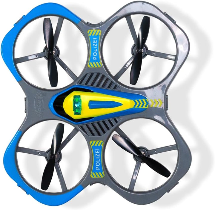 Carson Cyber Drone Polizei 2.4G 100% RTF - 100% flugfertig, Ferngesteuer; RC, inkl. Batterien und Fe
