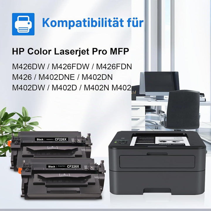 MYCARTRIDGE 26X Toner Kompatible für HP CF226X 26X Toner für HP Laserjet Pro MFP M426fDW für HP Lase