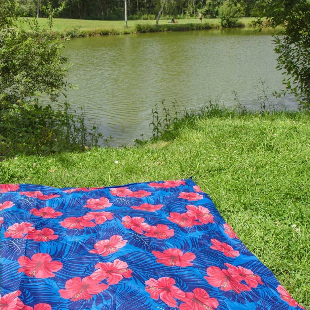 Lifeventure Bedruckte Picknickdecke, wasserdicht, sandfest, ideal für Park, Camping und Strand Surfb