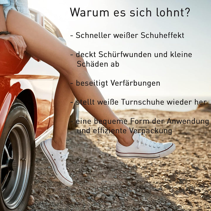 Cocciné - Sneaker Whitener, Schuhreiniger Weisse Schuhe, Schuh Weissmacher, Sneaker Cleaner Weiss, S
