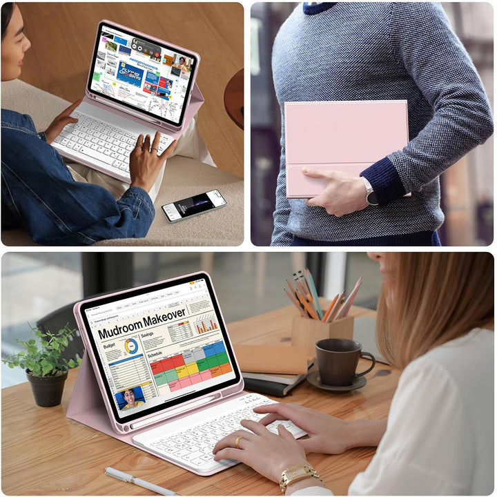 SZPSGC Hülle mit Tastatur für iPad A16 11. /10.Generation 11/10,9 Zoll 2025/2022, Magnetisches Anti-