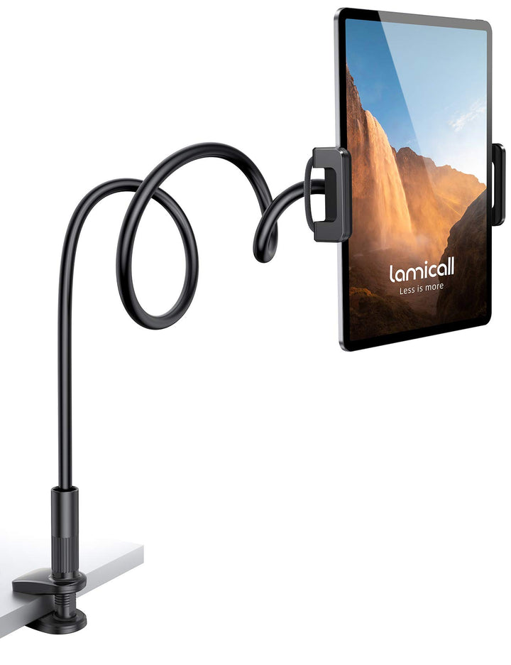 Lamicall Tablet Halter, Schwanenhals Tablet Halterung - Flexible Einstellbare Lazy Lang Arm Ständer