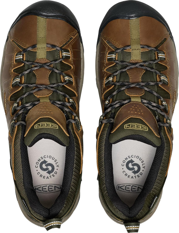 KEEN Targhee 2 Halbhohe wasserfeste Herren-Wanderschuhe 40.5 EU Weit Martini Olive Khaki, 40.5 EU We