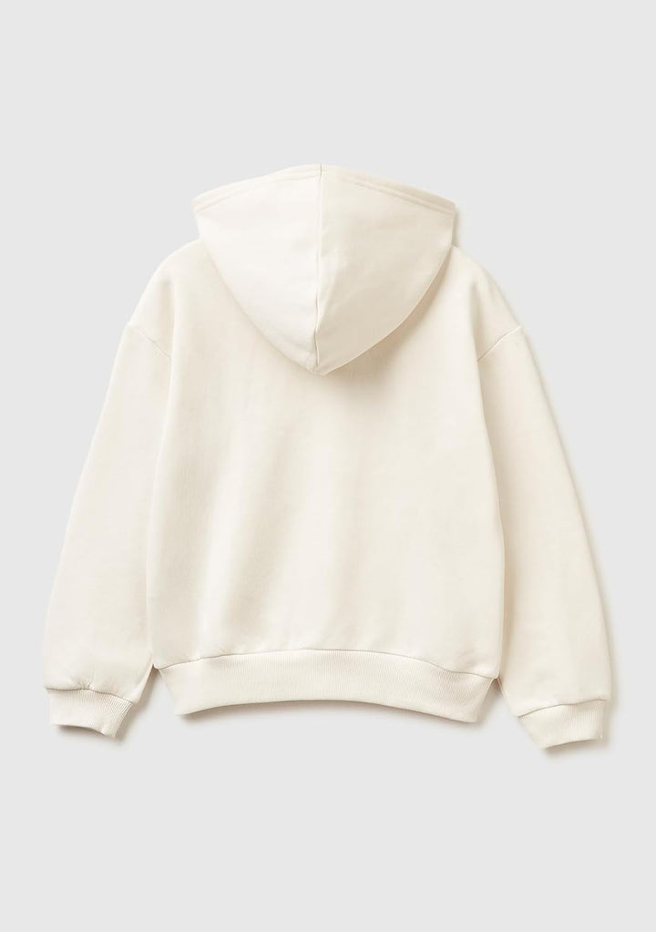 United Colors of Benetton Mädchen Giacca C/CAPP M/L 39m2c505o Strickjacke 170 Weiss, 170 Weiss