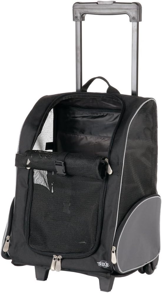 Trixie 2880 Trolley, 32 × 45 × 25 cm, schwarz/grau L 32 x B 25 x H 45 cm, L 32 x B 25 x H 45 cm