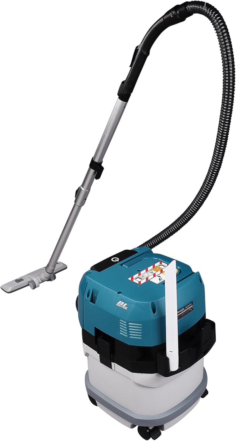Makita VC003GLZ Akku-Staubsauger 15L 40V max. Nass+Trocken (ohne Akku, ohne Ladegerät), Petrol/Weiss