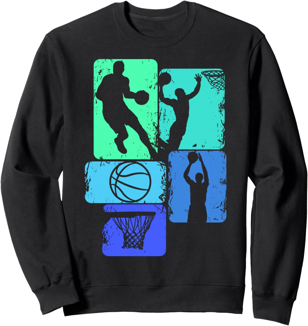 Basketball Basketballer Kinder Jungen Herren Sweatshirt