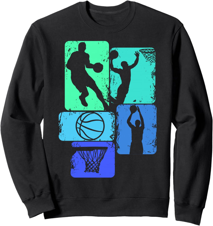 Basketball Basketballer Kinder Jungen Herren Sweatshirt