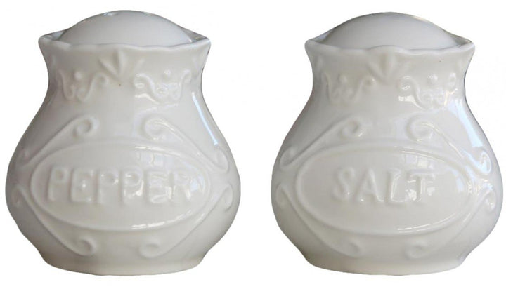 Salz- und Pfeffersteuer PROVENCE cremeweiss im Landhausstil 2tlg.