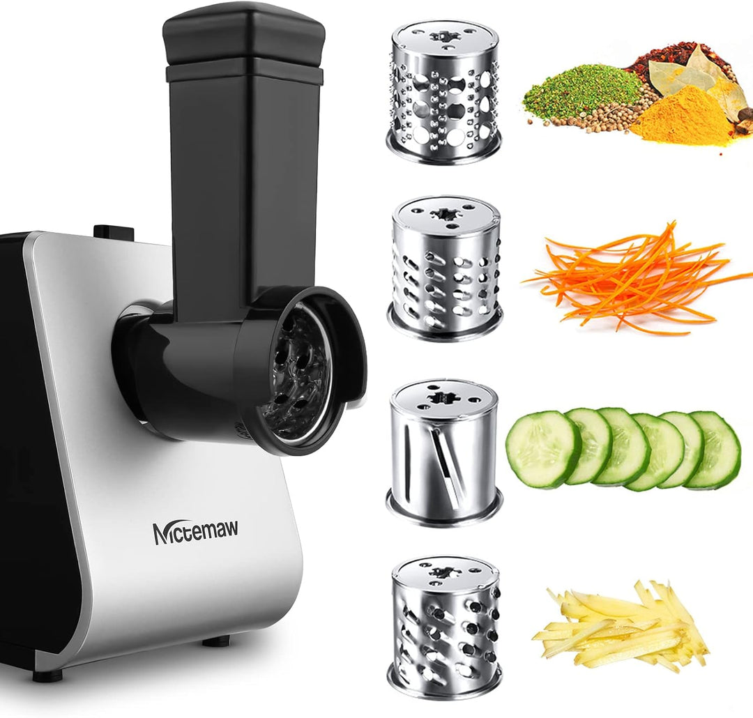 COOCHEER Fleischwolf Elektrisch 5 in 1 Multi Küchenmaschine Fleischzerkleinerer Wurstmaschine Edelst