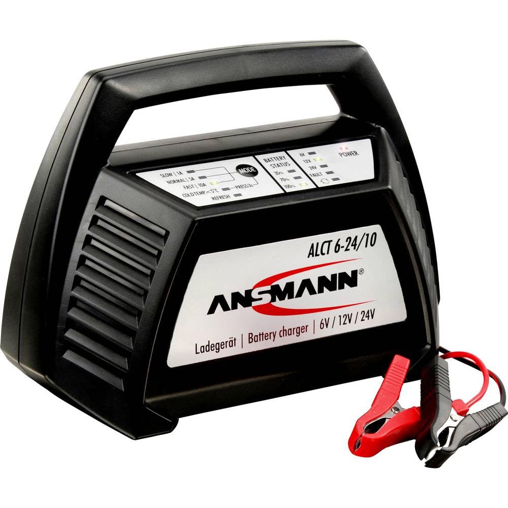 Ansmann ALCT-6-24/10 Batterie Multi-Ladegerät 6V/12V/24V 10A Ladegerät 4,5Ah bis 240Ah