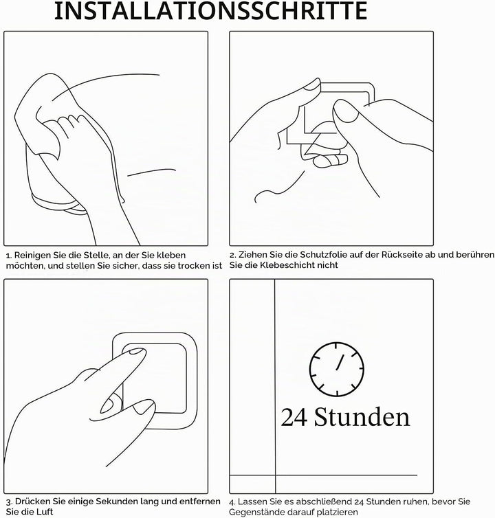 ZUNTO Handtuchhalter für Badezimmer + Toilettenpapierhalter + 2 Stück Klebehaken, Edelstahl Badezimm