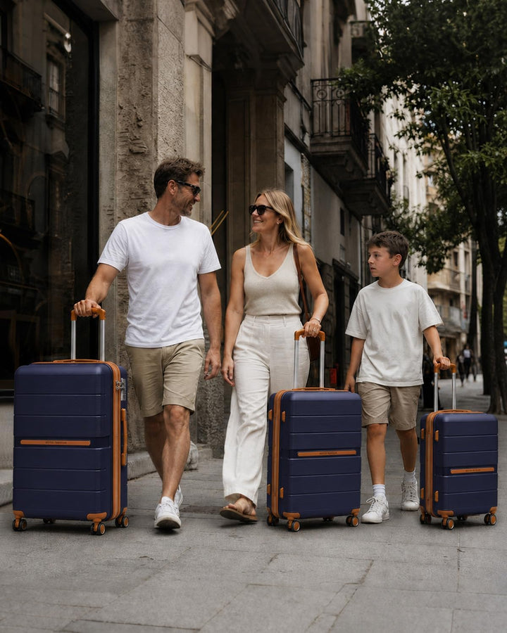 British Traveller Reisekoffer Gross Koffer Trolleys Gross Hartschalenkoffer 100% PP Handgepäck Koffe