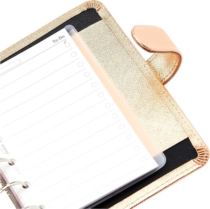 Filofax 22-022626 Saffiano-Organizer, Metallic-Rotgold rose gold, rose gold