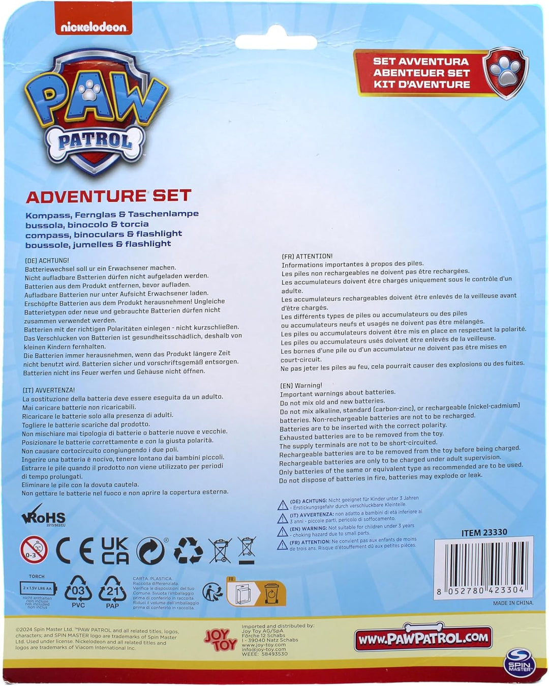 Joy Toy Patrol 1512093 Adventureset, Fernglas, Kompass und Taschenlampe, bunt