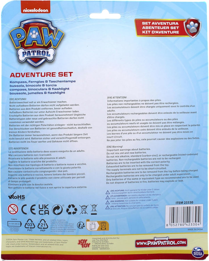 Joy Toy Patrol 1512093 Adventureset, Fernglas, Kompass und Taschenlampe, bunt