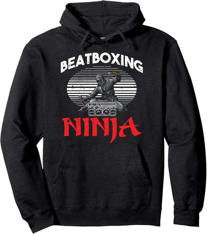 Ninja Beatboxer Hiphop Künstler Rap Sänger Ghetto Beatbox Pullover Hoodie